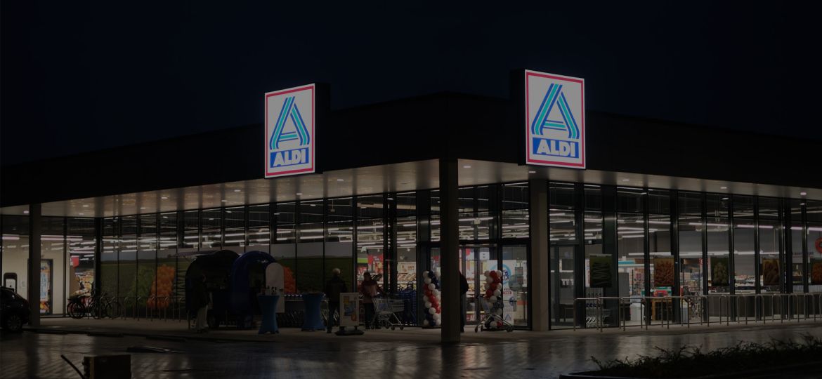 Banner Aldi opening