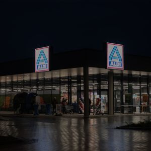 Banner Aldi opening