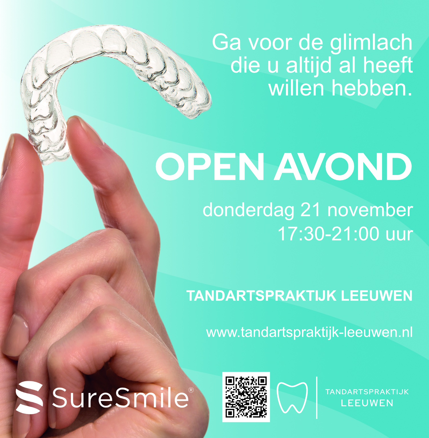 Banner Tandartspraktijk Leeuwen SureSmile