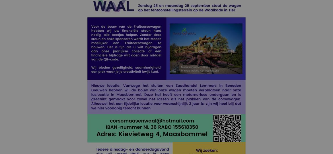 Fruitcorso Tiel banner